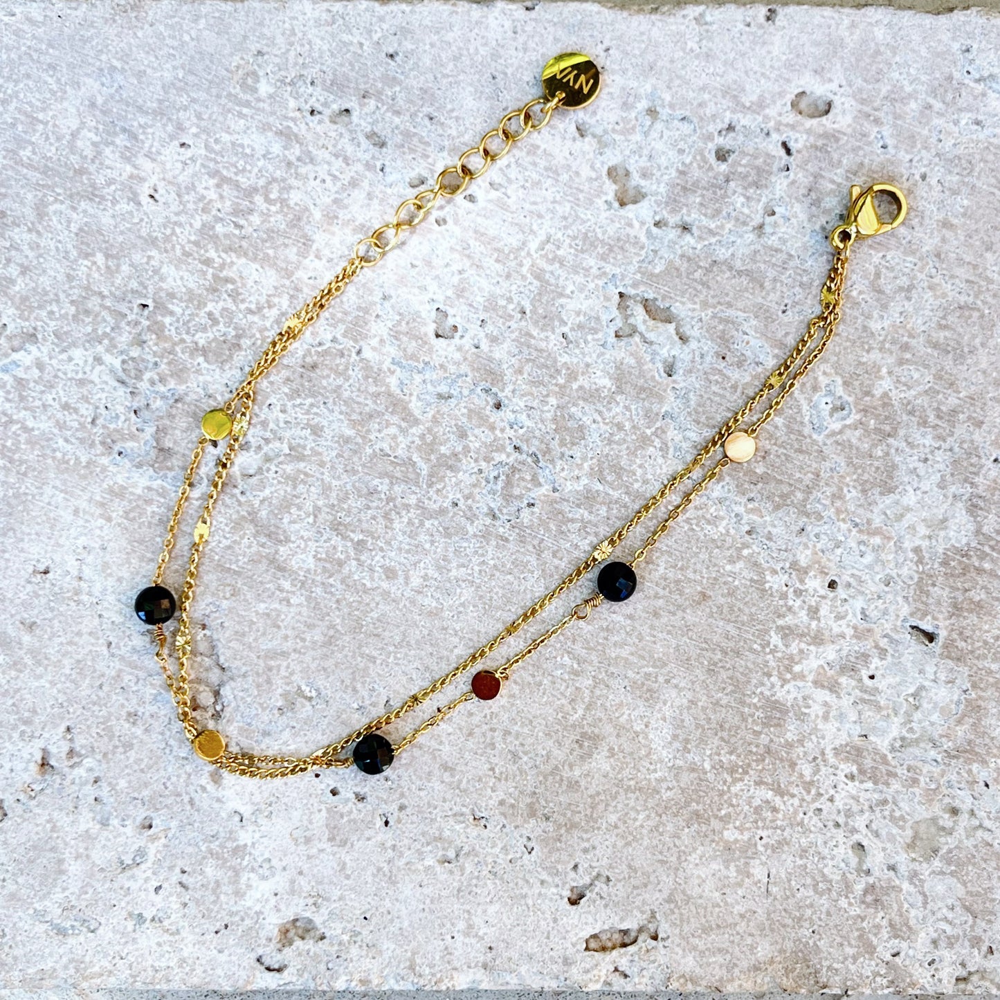 Pulsera piedra negra